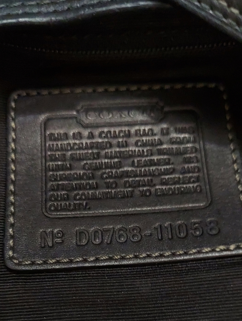 Coach Y2K Vintage 2000 Hamptons Signature Canvas & Leather Hobo Bag W/Brass - Picture 12 of 12